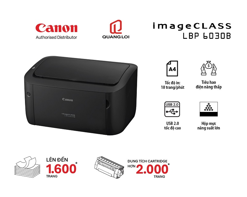 Máy in Canon LBP6030B - Mẫu máy in mà bạn nên sở hữu